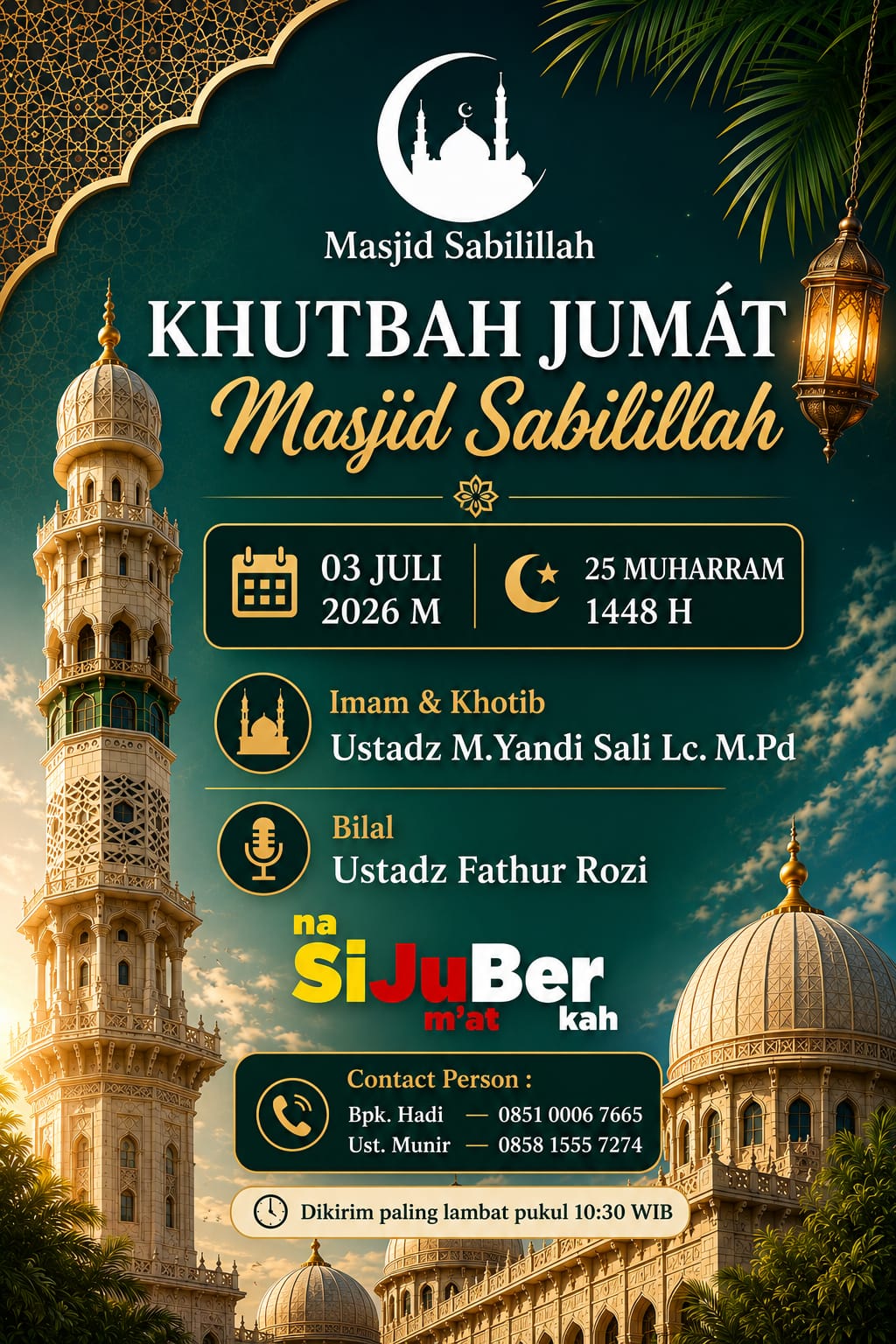 JADWAL KHUTBAH JUMAT MASJID SABILILLAH KRIAN